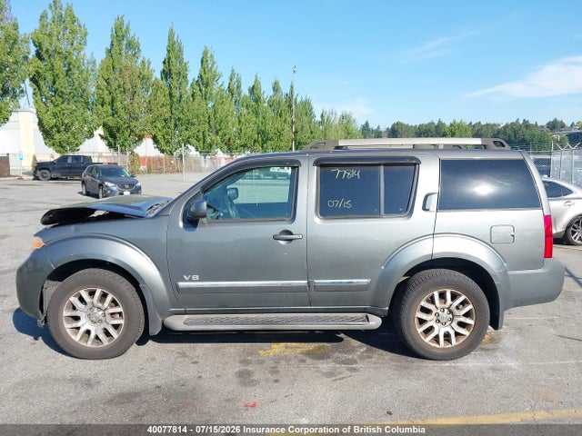 2008 Nissan Pathfinder Le/se მანქანა იყიდება აუქციონზე, vin: 5N1BR18B08C620587, აუქციონის ნომერი: 40077814