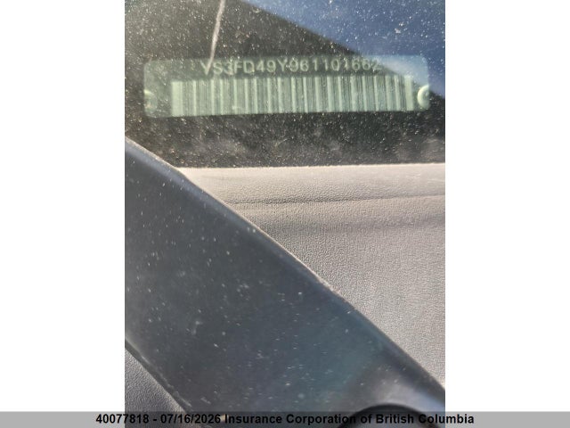 40077818 :رقم المزاد ، YS3FD49Y961101662 vin ، 2006 Saab 9-3 مزاد بيع