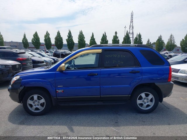 40077834 :رقم المزاد ، KNDJE723277405266 vin ، 2007 Kia Sportage Ex/lx مزاد بيع
