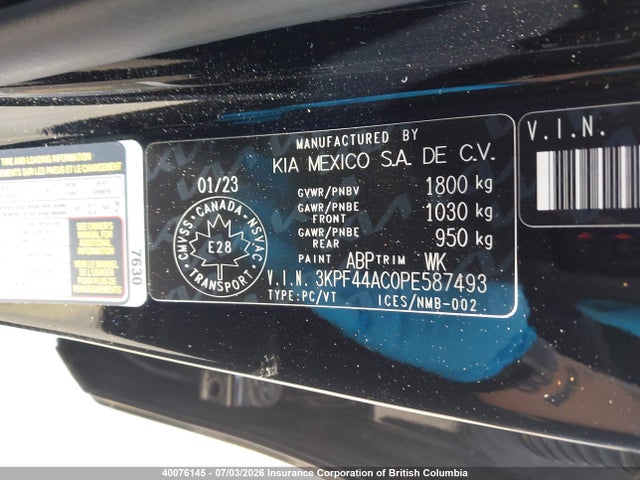 KIA FORTE GT 2023 3KPF44AC0PE587493 Image 9