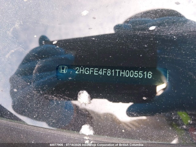 Aukcja sprzedaży 2026 Honda Civic, vin: 2HGFE4F81TH005516, numer aukcji: 40077906