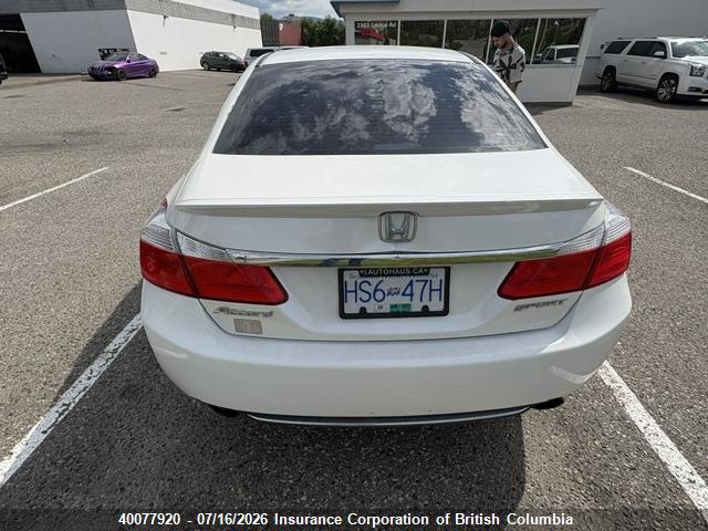 40077920 :رقم المزاد ، 1HGCR2F52EA809942 vin ، 2014 Honda Accord Sport مزاد بيع