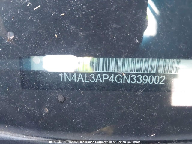 1N4AL3AP4GN339002 Nissan Altima 2.5/s/sv/sl/sr