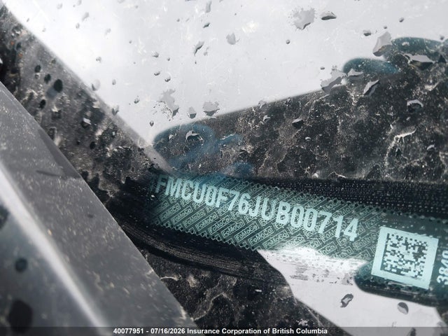 40077951 :رقم المزاد ، 1FMCU0F76JUB00714 vin ، 2018 Ford Escape S مزاد بيع