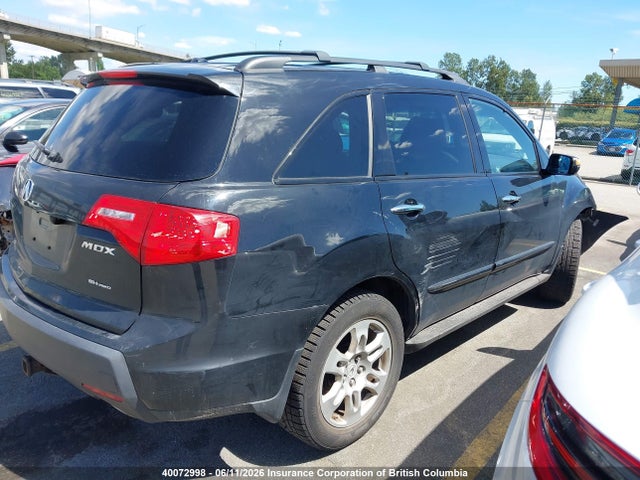 40072998 :رقم المزاد ، 2HNYD28689H002559 vin ، 2009 Acura Mdx Technology مزاد بيع