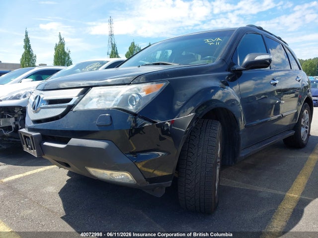 40072998 :رقم المزاد ، 2HNYD28689H002559 vin ، 2009 Acura Mdx Technology مزاد بيع