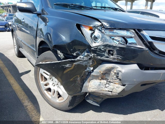 40072998 :رقم المزاد ، 2HNYD28689H002559 vin ، 2009 Acura Mdx Technology مزاد بيع