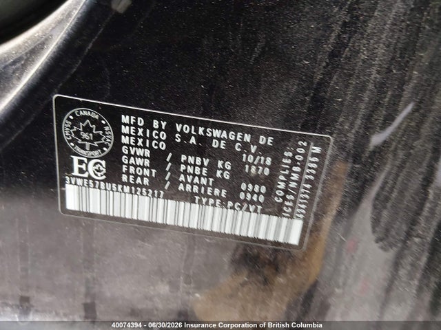 Volkswagen JETTA SEL 2019 3VWE57BU5KM125217 Image 9