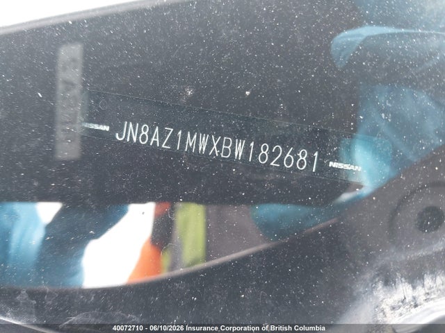 Продажа на аукционе авто 2011 Nissan Murano S/sl/le, vin: JN8AZ1MWXBW182681, номер лота: 40072710