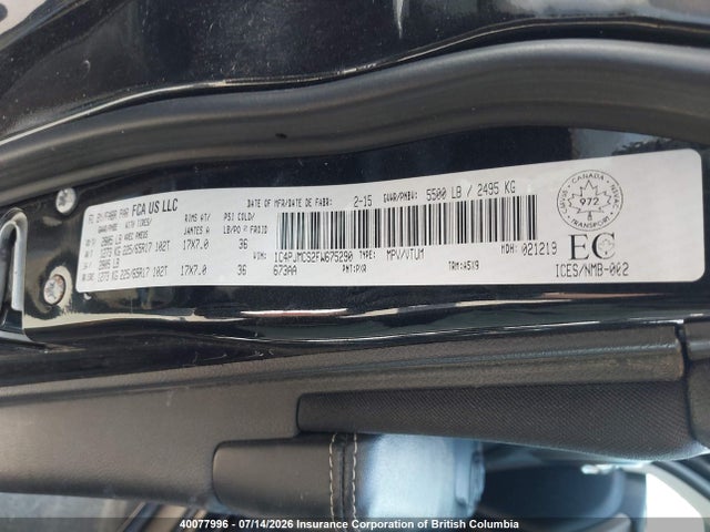 Jeep Cherokee Latitude 2015 1C4PJMCS2FW675290 Image 9