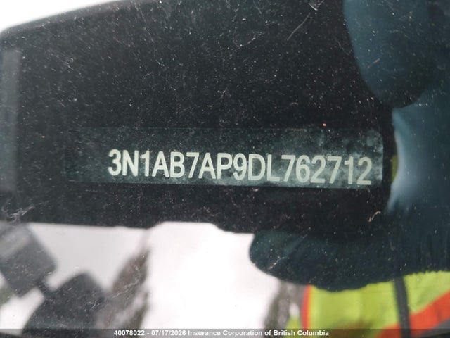 40078022 :رقم المزاد ، 3N1AB7AP9DL762712 vin ، 2013 Nissan Sentra S/sv/sr/sl مزاد بيع