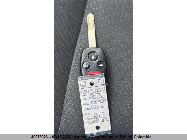 40078026 :رقم المزاد ، 2HGFB2F56DH003314 vin ، 2013 Honda Civic مزاد بيع