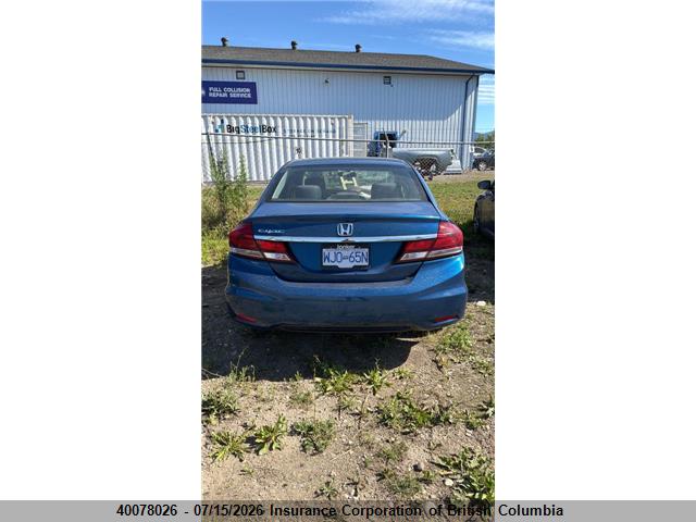 2013 Honda Civic მანქანა იყიდება აუქციონზე, vin: 2HGFB2F56DH003314, აუქციონის ნომერი: 40078026