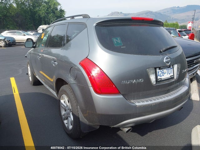 Aukcja sprzedaży 2007 Nissan Murano Sl/se/s, vin: JN8AZ08W77W662754, numer aukcji: 40078042