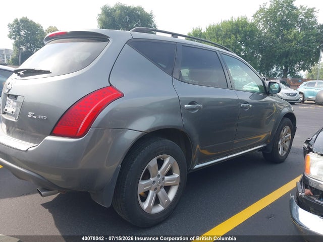 Aukcja sprzedaży 2007 Nissan Murano Sl/se/s, vin: JN8AZ08W77W662754, numer aukcji: 40078042