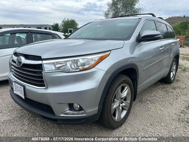 Продаж на аукціоні авто 2015 Toyota Highlander Limited/ltd Platinum, vin: 5TDDKRFH8FS185434, номер лоту: 40078088