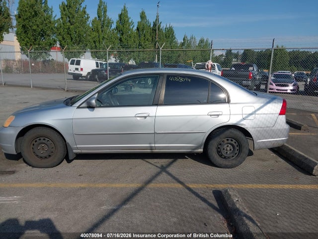 40078094 :رقم المزاد ، 2HGES16683H927539 vin ، 2003 Honda Civic مزاد بيع