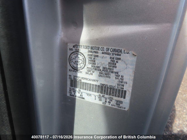 Aukcja sprzedaży 2002 Ford F150, vin: 2FTRF18292CA18977, numer aukcji: 40078117