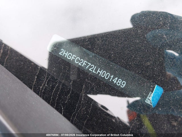 Honda CIVIC EX 2020 2HGFC2F72LH001489 Image 19