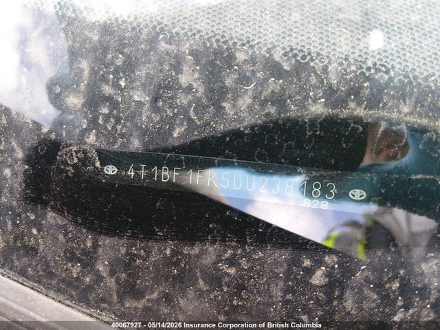 40067927 :رقم المزاد ، 4T1BF1FK5DU238183 vin ، 2013 Toyota Camry L/se/le/xle مزاد بيع