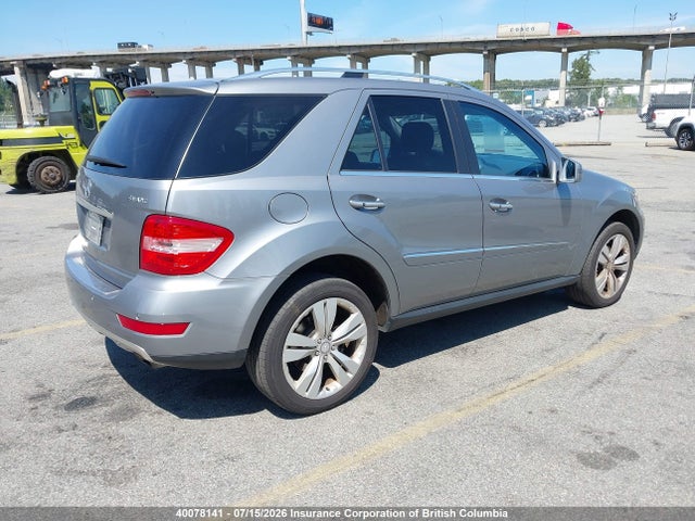 Продажа на аукционе авто 2011 Mercedes-benz Ml 350 4matic, vin: 4JGBB8GB3BA661720, номер лота: 40078141