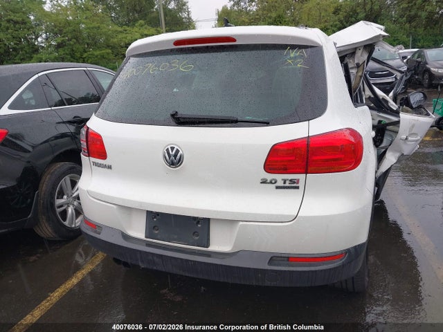 40076036 :رقم المزاد ، WVGBV7AX8CW559758 vin ، 2012 Volkswagen Tiguan S/se/sel مزاد بيع