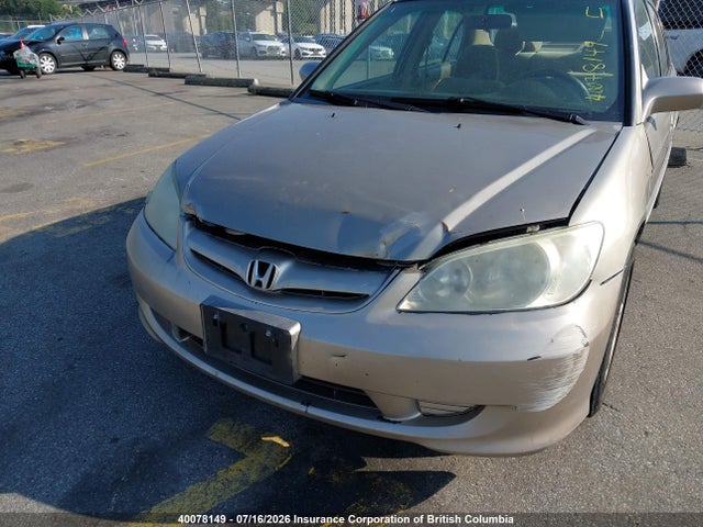 40078149 :رقم المزاد ، 2HGES16675H015259 vin ، 2005 Honda Civic مزاد بيع