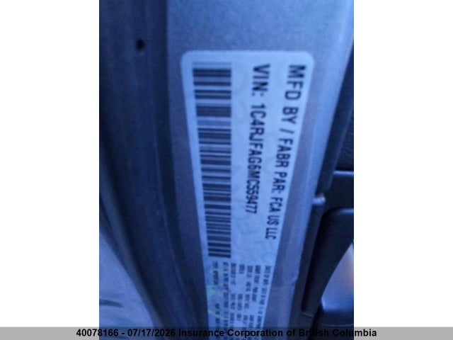 1C4RJFAG6MC559477 Jeep Grand Cherokee Laredo