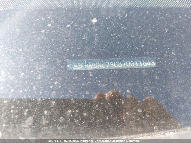 40078178 :رقم المزاد ، KM8NU73C87U011643 vin ، 2007 Hyundai Veracruz Gls/limited مزاد بيع