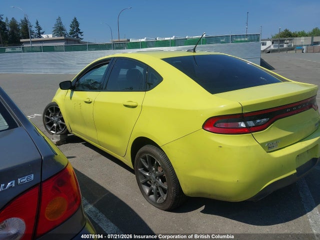 2013 Dodge Dart Sxt მანქანა იყიდება აუქციონზე, vin: 1C3CDFBA4DD138198, აუქციონის ნომერი: 40078194