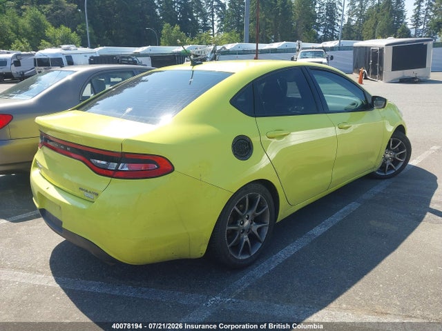 2013 Dodge Dart Sxt მანქანა იყიდება აუქციონზე, vin: 1C3CDFBA4DD138198, აუქციონის ნომერი: 40078194