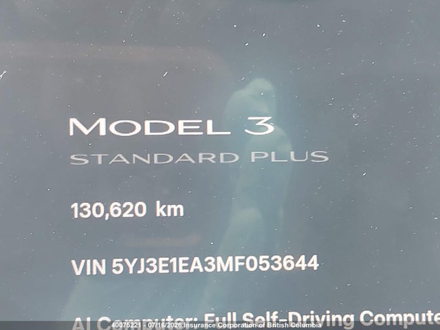 5YJ3E1EA3MF053644 Tesla MODEL 3