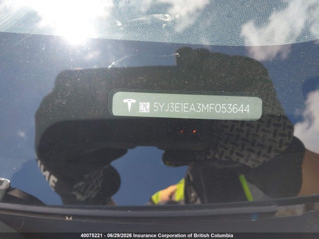 5YJ3E1EA3MF053644 Tesla MODEL 3