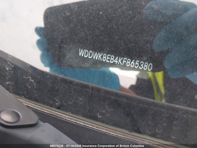 Aukcja sprzedaży 2019 Mercedes-benz C 300 4matic, vin: WDDWK8EB4KF865380, numer aukcji: 40078236