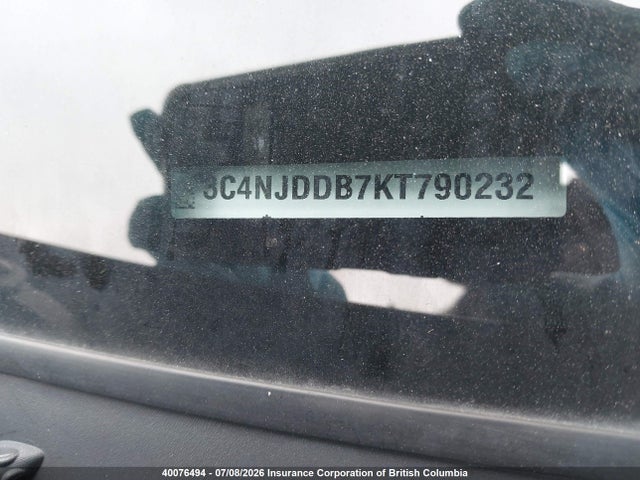 Aukcja sprzedaży 2019 Jeep Compass Trailhawk, vin: 3C4NJDDB7KT790232, numer aukcji: 40076494