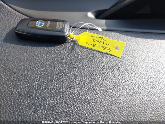 JTDL9RFU2K3009253 Toyota Prius