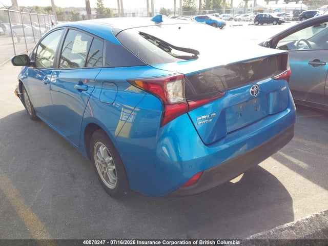 JTDL9RFU2K3009253 Toyota Prius