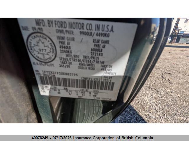 Aukcja sprzedaży 1999 Ford F350, vin: 1FTSX31F3XEB85795, numer aukcji: 40078249