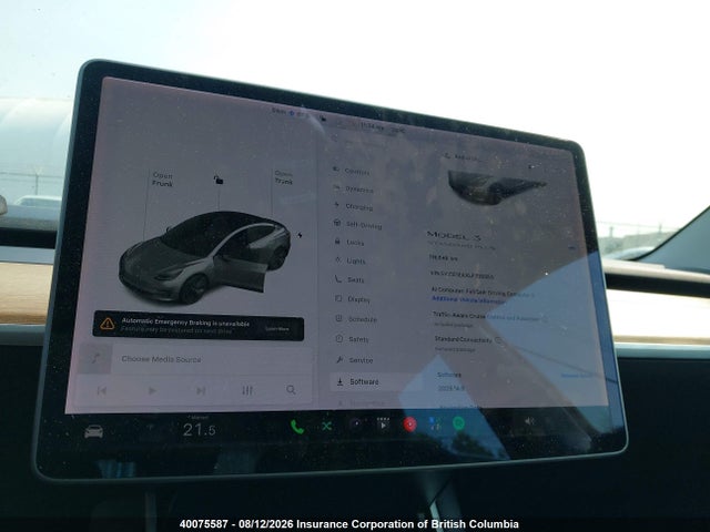 2020 Tesla Model 3 მანქანა იყიდება აუქციონზე, vin: 5YJ3E1EAXLF738853, აუქციონის ნომერი: 40075587