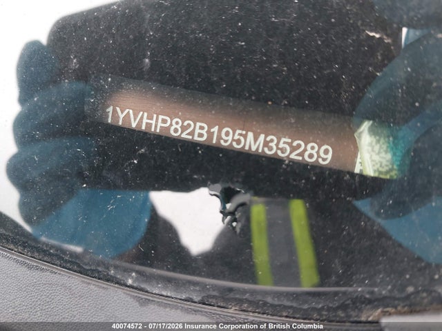 2009 Mazda 6 S მანქანა იყიდება აუქციონზე, vin: 1YVHP82B195M35289, აუქციონის ნომერი: 40074572