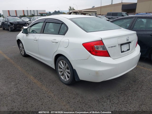 Aukcja sprzedaży 2012 Honda Civic, vin: 2HGFB2F56CH109910, numer aukcji: 40078310