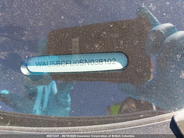 Auction sale of the 2025 Audi A5 Progressiv, vin: WAU5BCFU0SN038102, lot number: 40073347