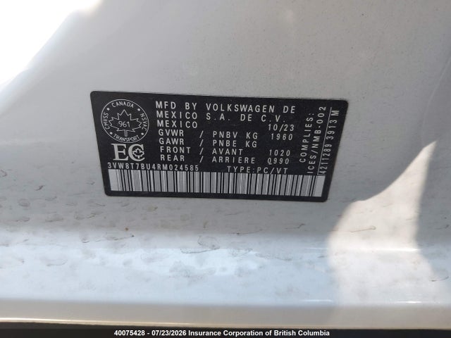 Volkswagen Jetta 40th Anniversary 2024 3VW8T7BU4RM024585 Image 9