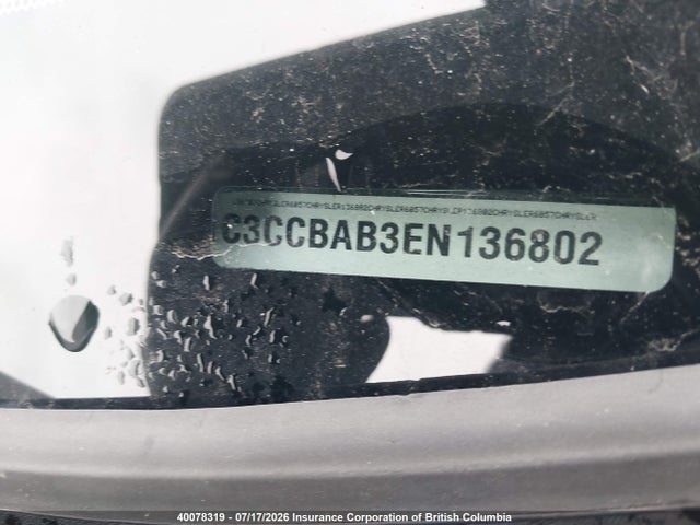 Auction sale of the 2014 Chrysler 200, vin: 1C3CCBAB3EN136802, lot number: 40078319