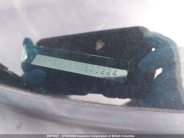 40078327 :رقم المزاد ، JA4AH3AU6BZ600224 vin ، 2011 Mitsubishi Rvr مزاد بيع