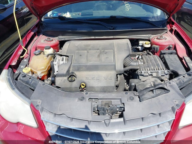 2010 Chrysler Sebring Limited მანქანა იყიდება აუქციონზე, vin: 1C3CC5FV8AN187484, აუქციონის ნომერი: 40073785