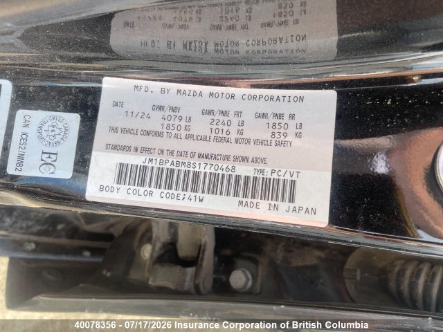 Mazda 3 Select Sport 2025 JM1BPABM8S1770468 Image 5