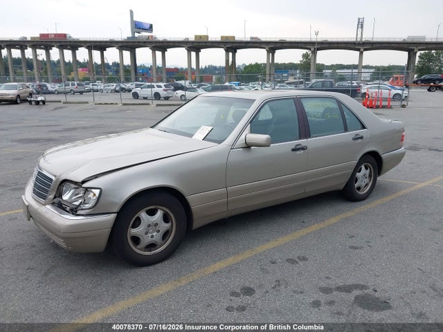 Aukcja sprzedaży 1999 Mercedes-benz S 500, vin: WDBGA51G6XA412625, numer aukcji: 40078370