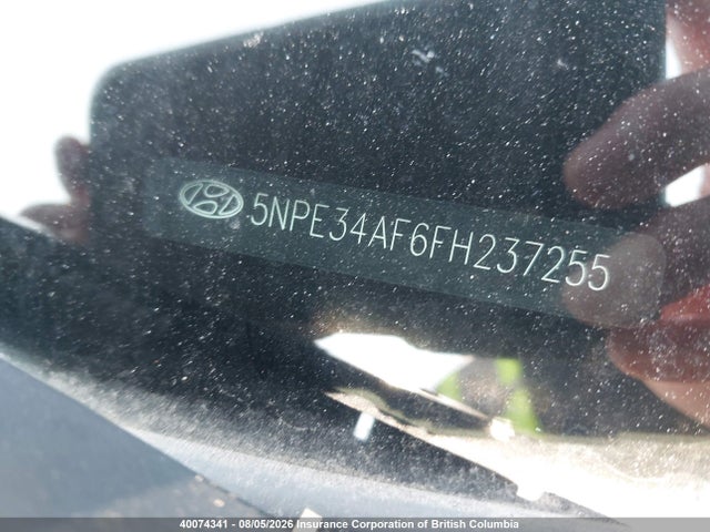 Продажа на аукционе авто 2015 Hyundai Sonata Sport/limited, vin: 5NPE34AF6FH237255, номер лота: 40074341