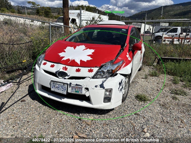 Продажа на аукционе авто 2010 Toyota Prius, vin: JTDKN3DU8A0054172, номер лота: 40078422